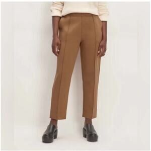 Everlane The Dream Brown Pull On Elastic Waist Trousers